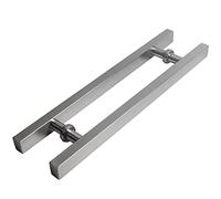 OIFAODAO Puerta de vidrio, Tirador de puerta corrediza acero inoxidable dos lados, resistente, for ducha baño
