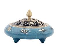 OIFAODAO, Quemador de Incienso Titular incensario Cobre Sartén Tallada Tres Patas Hogar Interior sándalo Tibetano ，Quemador de Incienso