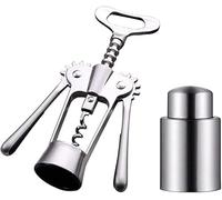 OIFAODAO, Sacacorchos todo en uno de Sandalwood, abridor botellas y cortador papel aluminio, el vino favorito sommeliers, camareros bartenders ，Sacacorchos