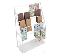 OIFAODAO, Soporte for Bufandas de pie for Suelo Resistente, Metal Gran Capacidad 5 Capas, for Dormitorio Tienda, Toallas, Manta, Tela Vaquera ，Estanterías para exposición de Productos(White,100cm)