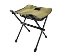 OIFAODAO Taburete de Camping, Taburete de Camping portátil Ultraligero for Acampar al Aire Libre, Taburete Plegable aleación Aluminio 7077 Alto Valor estético(Green)