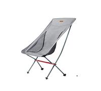 OIFAODAO Taburete de Camping, Taburete de Camping Ultraligero, Plegable, portátil y Desmontable, Ideal for Acampar al Aire Libre Pescar(Grey Large Chair)