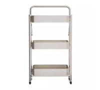 OIFJROIW Camarera Plegable con Ruedas, Carro Organizador Almacenaje, Carrito De Almacenamiento, para Salón, Dormitorio, Oficina, Cocina