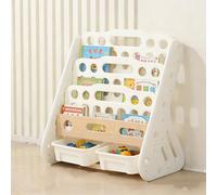 OIFJROIW Estantería para Niños, Estantería con Libros a la Vista Estantería Montessori Organizador para Guardar Juguetes para la Habitación Infantil(Style3)