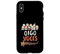 Oigo Voces Director del Coro Cantante del Coro Carcasa para iPhone X/XS