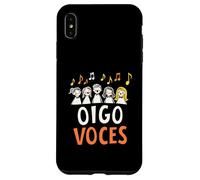 Oigo Voces Director del Coro Cantante del Coro Carcasa para iPhone XS MAX