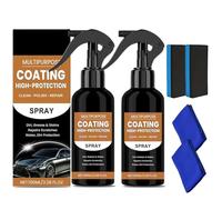oihgerg 2PCS Turbo Shine Nexa, 3 in 1 High Protection Quick Car Coating Spray, Car Scratch Quick Repair Nano Spray, Car Coating Fast Wax Polishing Spray for Scratches