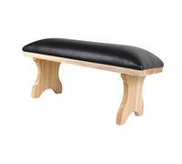 OIIBWQ Reposabrazos para uñas de piel sintética, resistente al agua, ideal para manicura, ideal para salones, mujeres y niñas, Negro