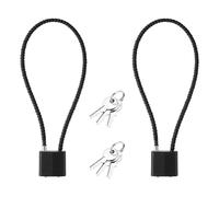 Oiieco 2 candados de cuerda de acero, candados largos con llaves, candado de cable para exteriores, para bicicleta, maleta, puerta, taquilla, gimnasio, maleta, garaje