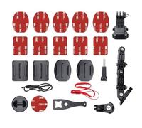 Oiieco Juego de 20 soportes para casco de moto, adecuado para Gopro casco con almohadillas adhesivas 3M, brazo de expansión para cámara de acción y accesorios GoPro Hero