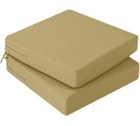 OIJKLA Cojines de jardín Impermeables de 45 x 45 cm (2 Unidades). Cojines de jardín Impermeables para Muebles de Exterior con Lazos, sillas de Comedor y sillones.