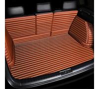OIJNMHYB Coche Funda Maletero Estera para Mercedes AMG G63 2025-2023-, Rayas Completamente Rodeada Cuero Maletero Alfombrillas Impermeable Protector,D/Brown
