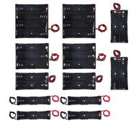 Oikabio 12 unidades 18650 soporte de batería paquete con cable soporte de batería estuche 3,7 V, 1/2/3/4 x 3,7 V serie DIY caja para almacenamiento