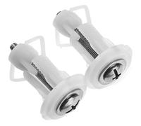 Oikabio 2 Piezas Tapa Inodoro FijacióN Superior, Tornillos Asiento, Tuerca Pozo, FijacióN Bandeja, Kit Montaje Orificio Ciego para Inodoro para Bisagras Asiento Inodoro Universales