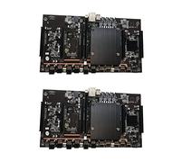 Oikabio 2 placas base X79 H61 BTC Mining LGA 2011 DDR3 soporta 32G 60 mm de paso RTX3060 3080 tarjeta gráfica para minero BTC