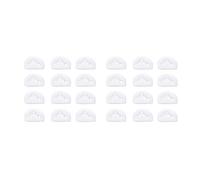 Oikabio 24 Piezas de Rodillos de Guitarra Clásica, árboles de Cuerda, Guías de Retención, Bloqueos de Cuerda de Guitarra, Abrazadera de Bloque de Tuerca, Color Blanco