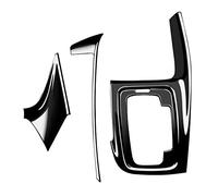 Oikabio 3 unidades Brillante Negro Engranaje Central Panel de Control Etiqueta engomada Interior Modificación para -V Vezel 2021 2022 RHD