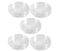 Oikabio 50 cápsulas pequeñas redondas de plástico transparente para monedas de 26 mm