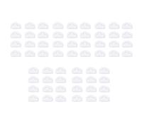 Oikabio 60 Piezas de Rodillos de Guitarra Clásica, Árboles de Cuerda, Guías de Retención, Bloqueos de Cuerda de Guitarra, Abrazadera de Bloque de Tuerca, Color Blanco