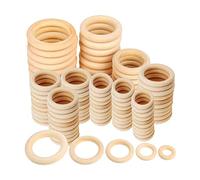 Oikabio Juego de 120 anillos de macramé inacabados, círculos para hacer uno mismo, fabricación de joyas