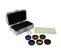 Oikabio Juego de filtros de color de 1.25 pulgadas (6 piezas) para telescopios astronómicos, lentes oculares, planetas, filtro de nebulosa, SkyGlow