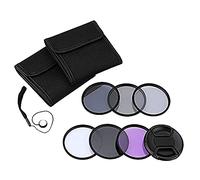 Oikabio Kit de filtro de fotografía, lente de 62 mm UV//FLD/ND (ND2 ND4 ND8) kit de filtro para cámara réflex digital, lápiz de lente, bolsa de filtro