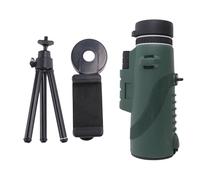 Oikabio Monoculares del telescopio monocular 80X100 para los adultos Monocular compacto para el adaptador de Smartphone, con el trípode