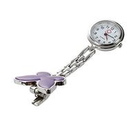 Oikabio Reloj Bolsillo Metal Tipo Enfermera Risa Esfera Redondo Violeta