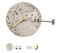 Oikabio Reloj mecánico de cuerda manual 6497 St36, movimiento P29, caja de acero de 44 mm, compatible con reloj de movimiento 6497/6498 ST3600, plata