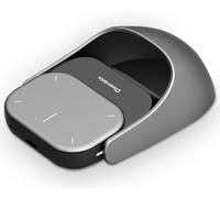 OIKKEI Ratón inalámbrico AI 2025, mouse Bluetooth ChatGPT Air con grabación de voz y resumen por IA, punteros de presentación desmontables con láser, compatible con PC/Mac/portátil, color plateado