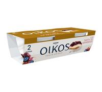 OIKOS Yogur griego 2x110 Danone (Pack de 6 Und.) REFRIGERADO (Yogur griego azucarado con tarta de arándanos)