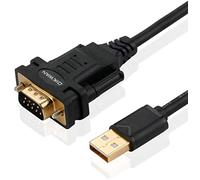 OIKWAN Adaptador convertidor de Cable Serie USB a RS232 DB9 Macho con chipset FTDI para Windows 11, 10, 8.1, 8, 7, Vista, XP, 2000, Linux y Mac OS X 10.6 (10 pies)