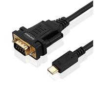 OIKWAN Cable adaptador USB C a RS232 DB9, compatible con Windows 10/8.1/8/7/XP, Mac y Linux, 6FT Negro