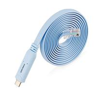OIKWAN Cable de consola Cisco USB-C, adaptador serie USB tipo C a RJ45 de 6 pies, accesorio esencial de Cisco, Netgear, Ubiquity, LINKSYS, enrutadores/interruptores TP-Link para portátiles