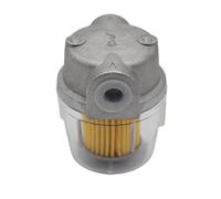 Oil burner Transparent P.C. Cup 1/4" 3/8" Diesel Fuel Filter for Boiler 25L/H with paper element Oil filter(Yellow 1 of 4 inch)