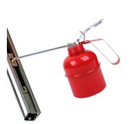 Oil Can Pump Oiler - Iron 16x8.5cm Hand Pump Long Spout Engine Oil Dispenser | Motor Oil Spray Can, Precision Lubricant Applicator Oiling Tool | For Car Bike Motorcycle Boat Garage Automotive