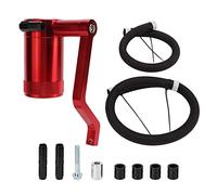 Oil Catch Can Depósito separador de aceite, aluminio billet, gran capacidad, rojo, compatible 6.4L - Evita lodos y mejora potencia, diseño fácil vaciado, para 300,