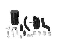 Oil Catch Can Kit aluminio negro para 1500 2500 3500 2009-2019 - filtrado eficaz de aceite, eliminación de presión y protección del motor