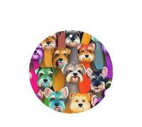 Oil Cute Schnauzer Dogs Printing - Ambientador para coche, 10 unidades, hojas colgantes perfumadas con cuerda para el hogar