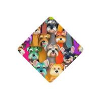 Oil Cute Schnauzer Dogs Printing - Ambientador para coche, 10 unidades, hojas colgantes perfumadas con cuerda para el hogar