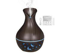 Oil Diffuser - 200 ml Jarrón Scent Diffuser | Difusor de calor de aromaterapia | Simulated Flame Diffuser Lamp with with Colored LED Lighting | Aromatherapy Diffuser for Fragrance Oils Bedroom