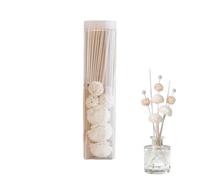 Oil Diffuser Sticks - 30cm, Decorative Rattan Refill With Flower Ends