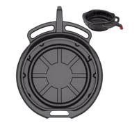 Oil Drain Pan - PP 55x46x17cm 15L | Heavy Duty Fluid Catch Container | Pour Spout | Automotive Waste Oil Recovery Tray For Garage Shop Repair Maintenance