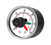 Oil Filled Pool Filter Pressure Gauge | 1/4" Lower Mount, Glycerin Filled For Stable Readings, Stainless Steel Case, 0-60 PSI Range; Perfect For Sand, DE, And Cartridge Filters In All Climates