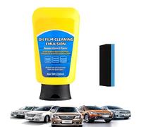 Oil Film Cleaner, 150ml Automotive Oil Film Cleaning Emulsion Renews Glass & Plastic, Oil Film Emulsion Glass Cleaner, Quickly Coat Car Wax Polish Spray, Glass Cleaner for Home and Auto Cleaning (1)