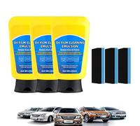 Oil Film Cleaner, 150ml Automotive Oil Film Cleaning Emulsion Renews Glass & Plastic, Oil Film Emulsion Glass Cleaner, Quickly Coat Car Wax Polish Spray, Glass Cleaner for Home and Auto Cleaning (3)
