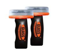 Oil Film Remover for Car Window, Oil Film Remover for Car Windshields and Windows, Automotive Glass Cleaner with Built-in Brush, Improves Visibility & Safe Driving (2PCS)