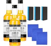 Oil Film Remover for Glass,Auto Glass Oil Film Remover,Car Windshield Cleaner,Car Mounted Glass Oil Film Remover,Invisible Glass Cleaner Spray (3pcs)