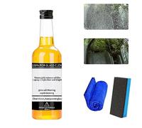 Oil Film Remover for Glass, Car Windshield Cleaner, Water Spot Remover for Glass Surfaces, Quickly and Easily Restore Glass Clarity, Glass Cleaner for Home and Auto Windows Cleaning (1PCS)