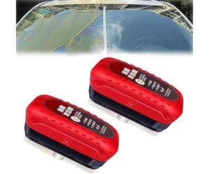 Oil film remover for glass, powerful windshield cleaner, oil-repellent film for car windows, hydrophobic glass coating for windshield (2Pcs)